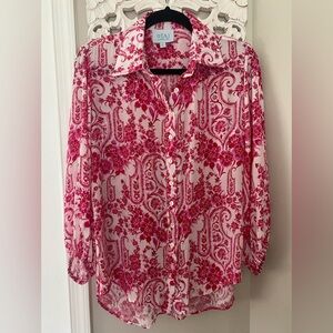 Taj by Sabrina Crippa boho chic floral feminine peasant flirty pretty pink